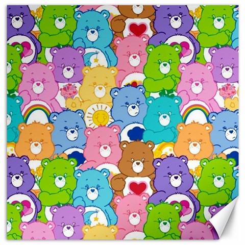 Care Bears, Adorable, Art Canvas 12  x 12  from ArtsNow.com 11.4 x11.56  Canvas - 1