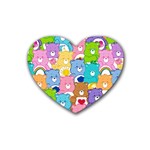 Care Bears, Adorable, Art Rubber Heart Coaster (4 pack)