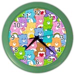 Care Bears, Adorable, Art Color Wall Clock