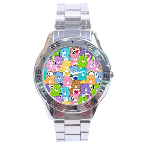 Care Bears, Adorable, Art Stainless Steel Analogue Watch from ArtsNow.com Front