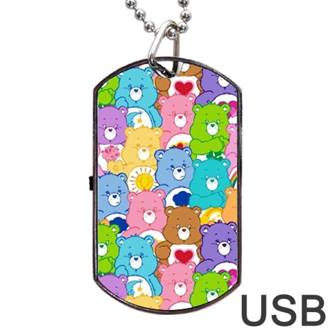 Care Bears, Adorable, Art Dog Tag USB Flash (One Side) from ArtsNow.com Front