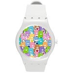 Care Bears, Adorable, Art Round Plastic Sport Watch (M)