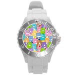 Care Bears, Adorable, Art Round Plastic Sport Watch (L)