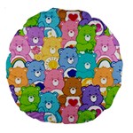 Care Bears, Adorable, Art Large 18  Premium Round Cushions