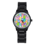 Care Bears, Adorable, Art Stainless Steel Round Watch