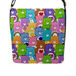 Care Bears, Adorable, Art Flap Closure Messenger Bag (L)