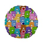 Care Bears, Adorable, Art Standard 15  Premium Flano Round Cushions