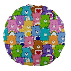 Care Bears, Adorable, Art Large 18  Premium Flano Round Cushions from ArtsNow.com Front