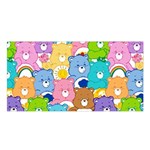 Care Bears, Adorable, Art Satin Shawl 45  x 80 