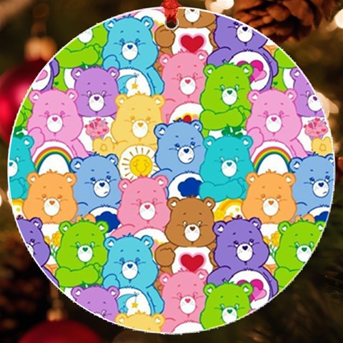 Care Bears, Adorable, Art UV Print Acrylic Ornament Round from ArtsNow.com Front