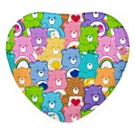 Care Bears, Adorable, Art Heart Glass Fridge Magnet (4 pack)