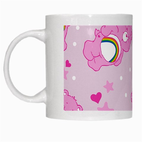 Cheer Bear Pink, Care, Care Bears, Cartoon White Mug from ArtsNow.com Left