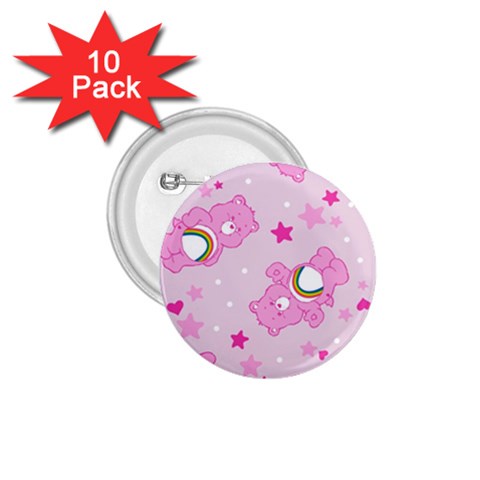 Cheer Bear Pink, Care, Care Bears, Cartoon 1.75  Buttons (10 pack) from ArtsNow.com Front