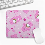 Cheer Bear Pink, Care, Care Bears, Cartoon Large Mousepad