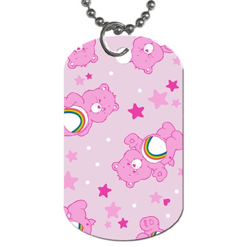 Cheer Bear Pink, Care, Care Bears, Cartoon Dog Tag (Two Sides) from ArtsNow.com Front