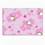 Cheer Bear Pink, Care, Care Bears, Cartoon Postcard 4 x 6  (Pkg of 10)