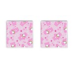 Cheer Bear Pink, Care, Care Bears, Cartoon Cufflinks (Square)