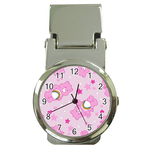 Cheer Bear Pink, Care, Care Bears, Cartoon Money Clip Watches from ArtsNow.com Front