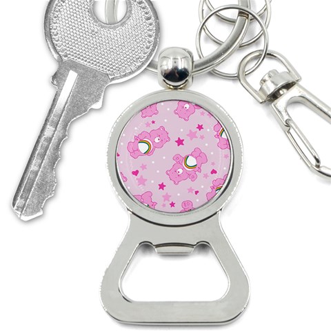 Cheer Bear Pink, Care, Care Bears, Cartoon Bottle Opener Key Chain from ArtsNow.com Front