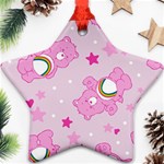 Cheer Bear Pink, Care, Care Bears, Cartoon Star Ornament (Two Sides)