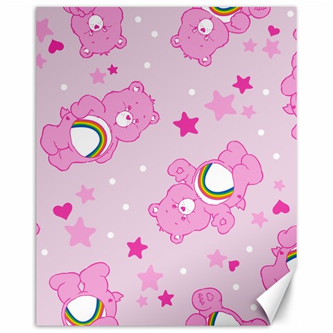 Cheer Bear Pink, Care, Care Bears, Cartoon Canvas 16  x 20  from ArtsNow.com 15.75 x19.29  Canvas - 1