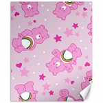 Cheer Bear Pink, Care, Care Bears, Cartoon Canvas 16  x 20 