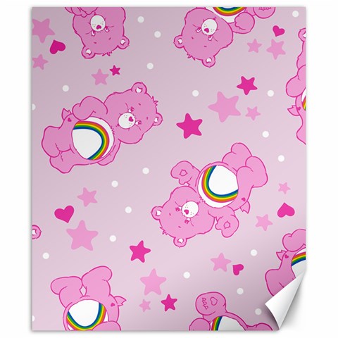 Cheer Bear Pink, Care, Care Bears, Cartoon Canvas 20  x 24  from ArtsNow.com 19.57 x23.15  Canvas - 1