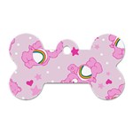 Cheer Bear Pink, Care, Care Bears, Cartoon Dog Tag Bone (One Side)