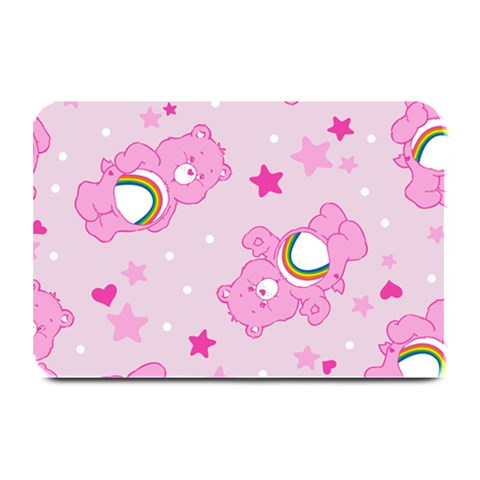 Cheer Bear Pink, Care, Care Bears, Cartoon Plate Mats from ArtsNow.com 18 x12  Plate Mat