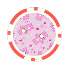 Cheer Bear Pink, Care, Care Bears, Cartoon Poker Chip Card Guard from ArtsNow.com Front