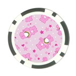 Cheer Bear Pink, Care, Care Bears, Cartoon Poker Chip Card Guard