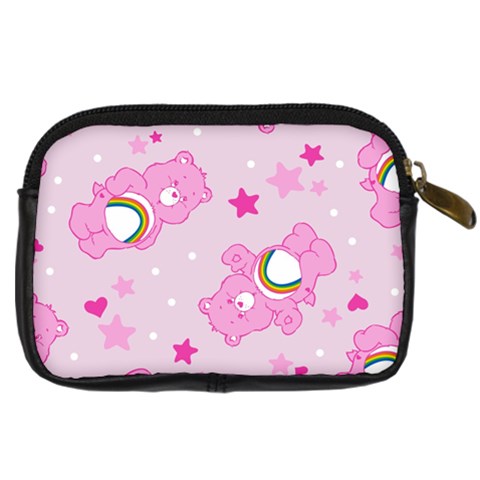 Cheer Bear Pink, Care, Care Bears, Cartoon Digital Camera Leather Case from ArtsNow.com Back