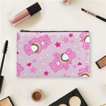 Cheer Bear Pink, Care, Care Bears, Cartoon Cosmetic Bag (Medium)