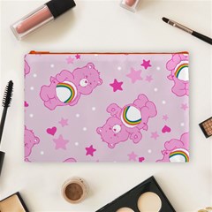 Cheer Bear Pink, Care, Care Bears, Cartoon Cosmetic Bag (Large) from ArtsNow.com Front