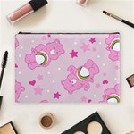 Cheer Bear Pink, Care, Care Bears, Cartoon Cosmetic Bag (Large)