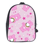 Cheer Bear Pink, Care, Care Bears, Cartoon School Bag (Large)