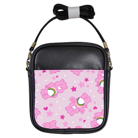 Cheer Bear Pink, Care, Care Bears, Cartoon Girls Sling Bag from ArtsNow.com Front