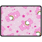 Cheer Bear Pink, Care, Care Bears, Cartoon Fleece Blanket (Large)