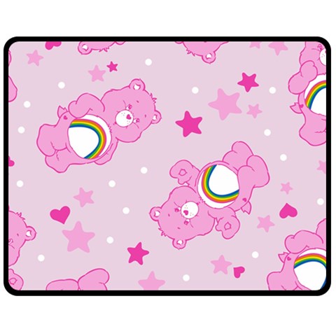 Cheer Bear Pink, Care, Care Bears, Cartoon Fleece Blanket (Medium) from ArtsNow.com 60 x50  Blanket Front