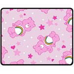 Cheer Bear Pink, Care, Care Bears, Cartoon Fleece Blanket (Medium)