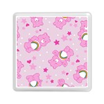 Cheer Bear Pink, Care, Care Bears, Cartoon Memory Card Reader (Square)