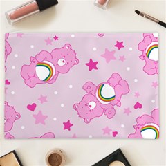 Cheer Bear Pink, Care, Care Bears, Cartoon Cosmetic Bag (XXL) from ArtsNow.com Front