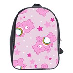 Cheer Bear Pink, Care, Care Bears, Cartoon School Bag (XL)