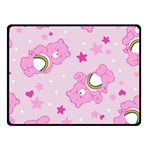 Cheer Bear Pink, Care, Care Bears, Cartoon Two Sides Fleece Blanket (Small)