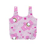 Cheer Bear Pink, Care, Care Bears, Cartoon Full Print Recycle Bag (S)