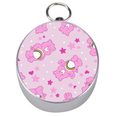 Cheer Bear Pink, Care, Care Bears, Cartoon Silver Compasses from ArtsNow.com Front