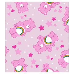 Cheer Bear Pink, Care, Care Bears, Cartoon Drawstring Pouch (Large) from ArtsNow.com Front