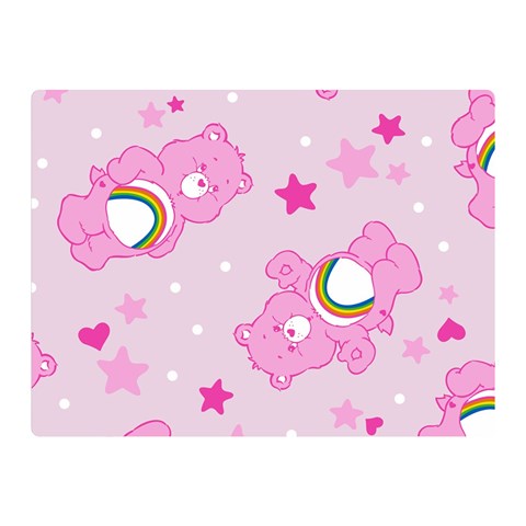 Cheer Bear Pink, Care, Care Bears, Cartoon Two Sides Premium Plush Fleece Blanket (Mini) from ArtsNow.com 35 x27  Blanket Front