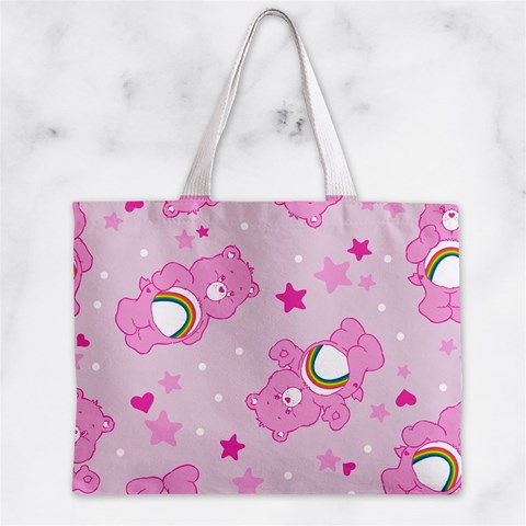 Cheer Bear Pink, Care, Care Bears, Cartoon Zipper Mini Tote Bag from ArtsNow.com Front