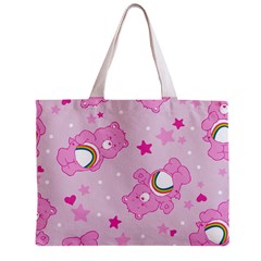 Cheer Bear Pink, Care, Care Bears, Cartoon Zipper Mini Tote Bag from ArtsNow.com Front